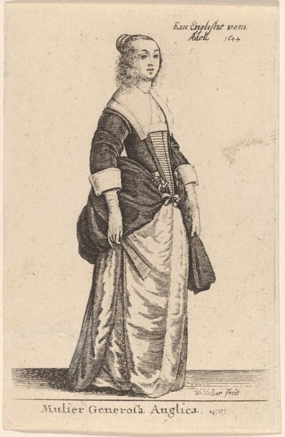 En sjenerøs engelsk kvinne av Wenceslaus Hollar