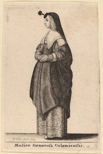 Den sjenerøse kvinnen i Köln av Wenceslaus Hollar