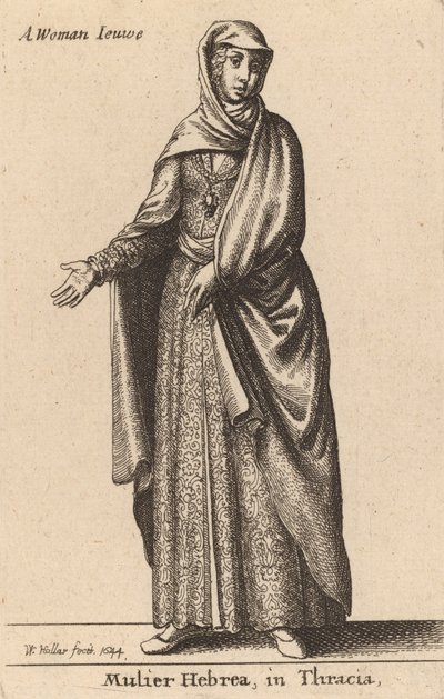 Mulier Hebrea i Thrakia, 1644. av Wenceslaus Hollar