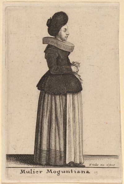 En kvinne fra Mainz av Wenceslaus Hollar
