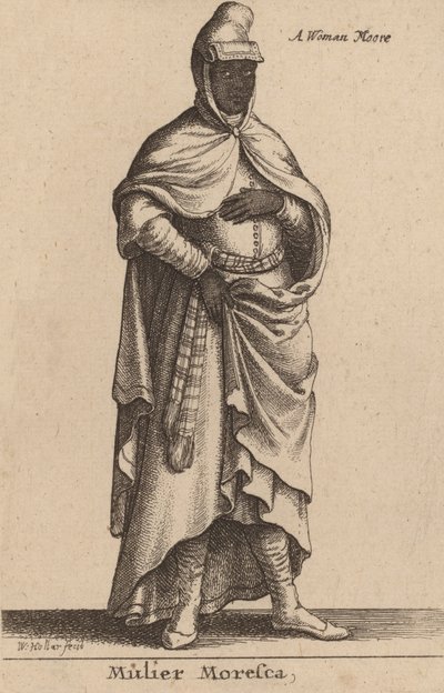 Mulier Moresca. av Wenceslaus Hollar