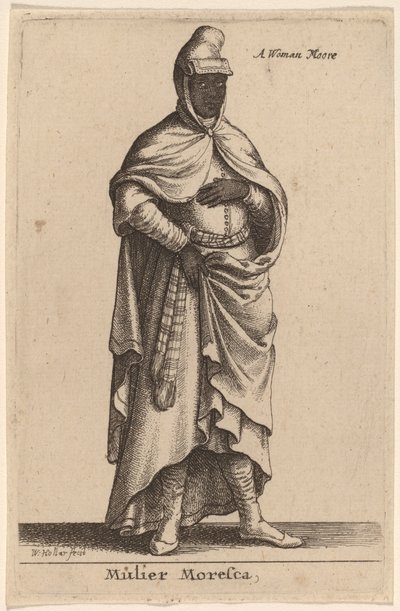 Mulier Moresca av Wenceslaus Hollar
