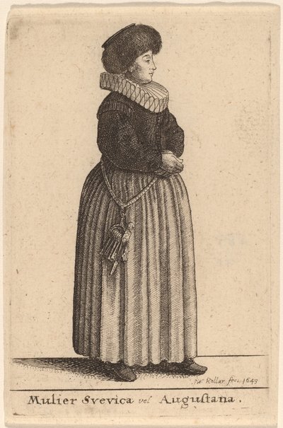 En svensk eller augustansk kvinne av Wenceslaus Hollar