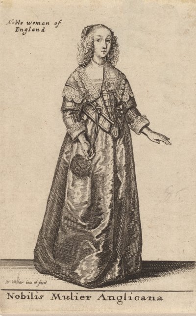 En edel engelsk kvinne. av Wenceslaus Hollar