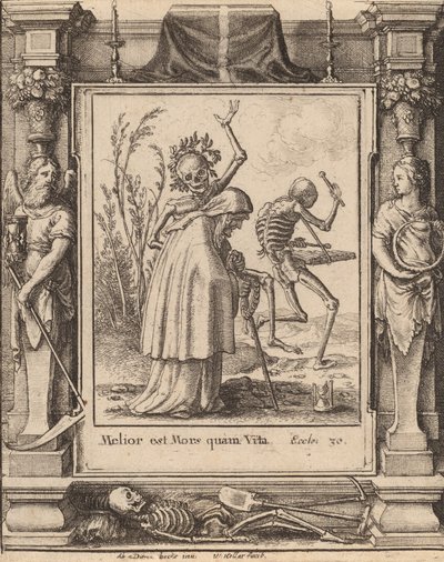 Gammel kvinne, 1651. av Wenceslaus Hollar