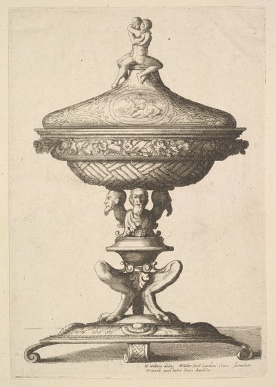 Utsmykket beger, 1642. av Wenceslaus Hollar
