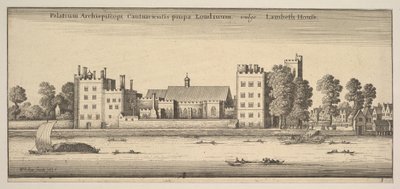 Palace of the Archbishop of Canterbury nær London Lambeth House Lambeth House: P..., 1647 av Wenceslaus Hollar
