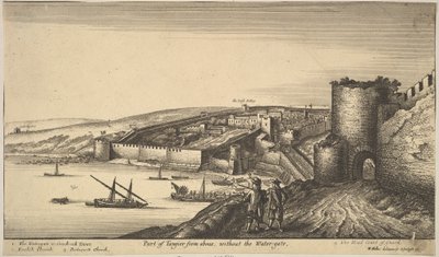 En del av Tanger ovenfra, 1670. av Wenceslaus Hollar