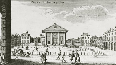 Piazza i Covent Garden, 1640 av Wenceslaus Hollar