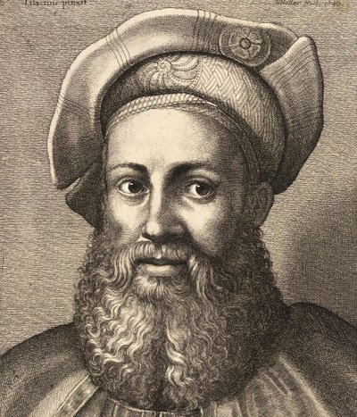 Portrett av Pietro Aretino, ca 1670 av Wenceslaus Hollar