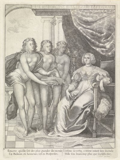 Portrett av Amalia van Solms av Wenceslaus Hollar