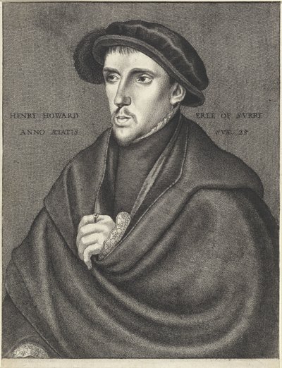 Portrett av Henry Howard, jarl av Surrey av Wenceslaus Hollar