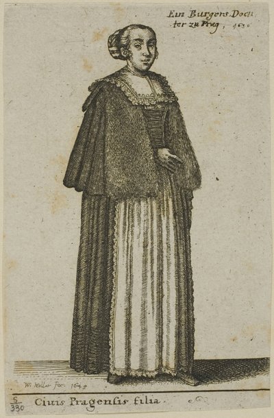 Praha jente av Wenceslaus Hollar