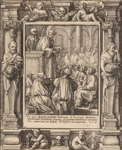 Predikant, 1651. av Wenceslaus Hollar