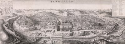 Prospekt av Jerusalem, 1660., 1660. av Wenceslaus Hollar