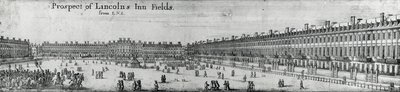 Prospekt av Lincolns Inn Fields, ca. 1650 av Wenceslaus Hollar