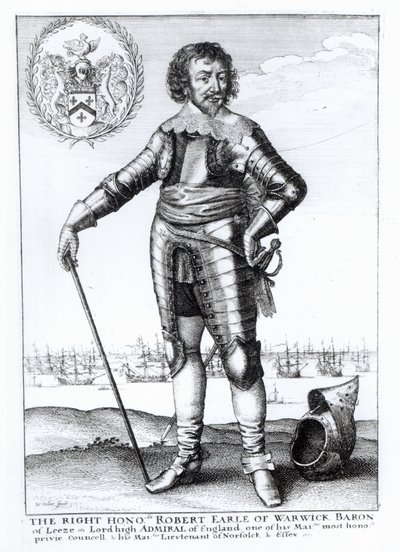 Robert Rich, andre jarl av Warwick av Wenceslaus Hollar