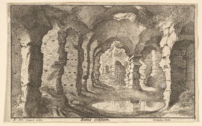 Ruinene av Colosseum, ca. 1650 av Wenceslaus Hollar