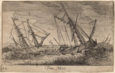 Sjøscene av Wenceslaus Hollar