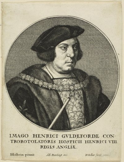 Sir Henry Guildford av Wenceslaus Hollar