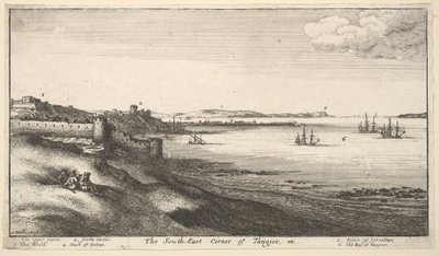 Sørøst-hjørnet av Tanger, 1669-73. av Wenceslaus Hollar