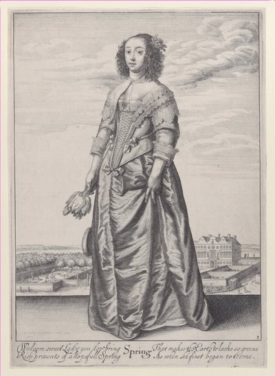 Vår, fra Årstidene, 1643-44., 1643-44. av Wenceslaus Hollar