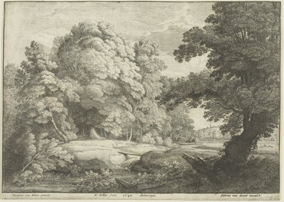 Broen over fossen av Wenceslaus Hollar