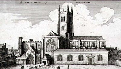 The Cathedral Church of St. Saviour and St. Mary Overie, Southwark av Wenceslaus Hollar