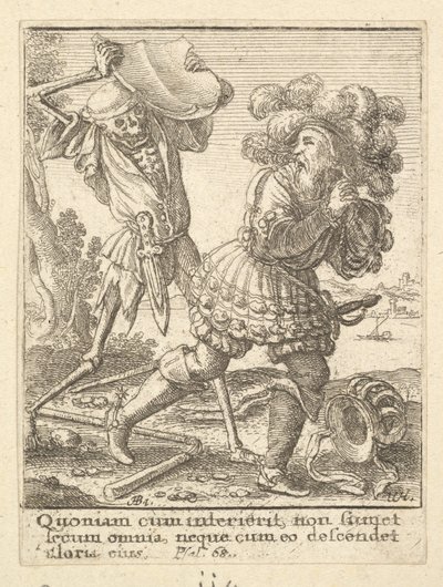 Greven fra Dødedansen, 1651. av Wenceslaus Hollar