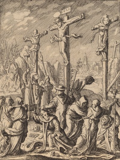 Korsfestelsen. av Wenceslaus Hollar