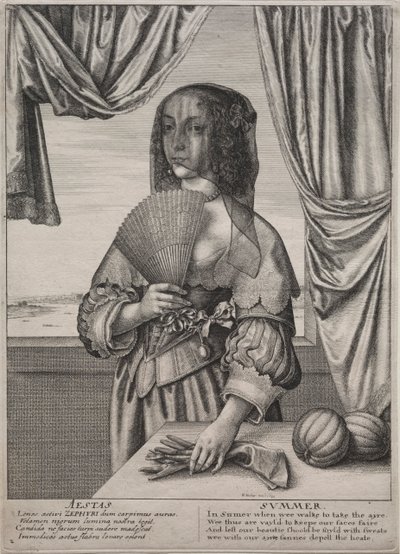 De fire årstider: Sommer, 1641. av Wenceslaus Hollar