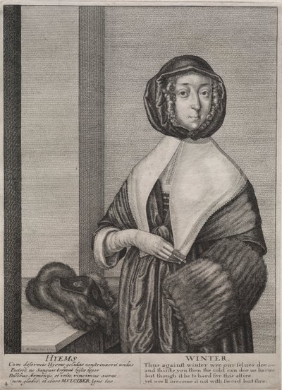 De fire årstidene: Vinter av Wenceslaus Hollar