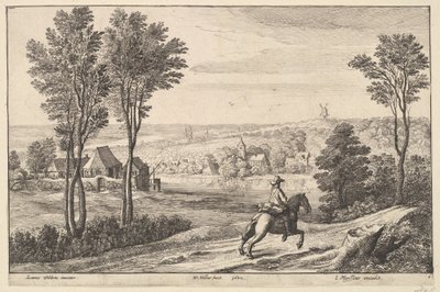 Rytteren, 1650. av Wenceslaus Hollar