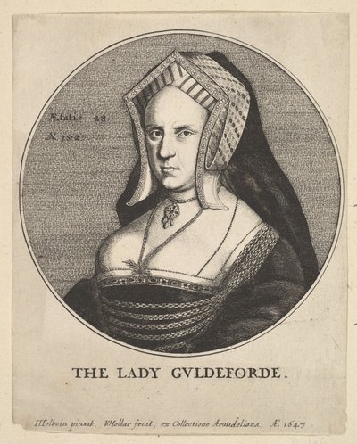 The Lady Guldeforde Mary, Lady Guildford, 1647. av Wenceslaus Hollar