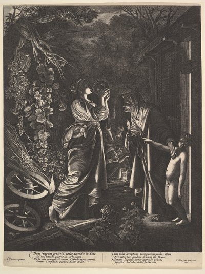 The Mocking of Ceres, 1646. av Wenceslaus Hollar