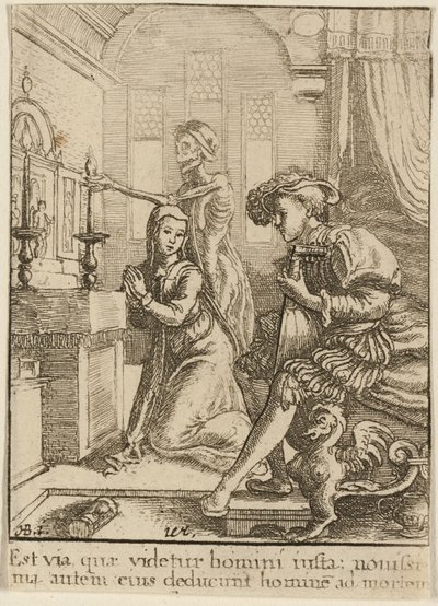 Nonnen og døden av Wenceslaus Hollar