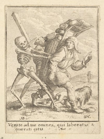The Pedlar, fra Dødsdansen, 1651. av Wenceslaus Hollar
