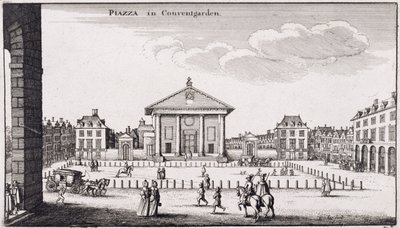 Piazzaen i Covent Garden, 1647 av Wenceslaus Hollar