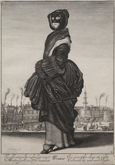 Årstidene: Vinter, 1643-1644. av Wenceslaus Hollar