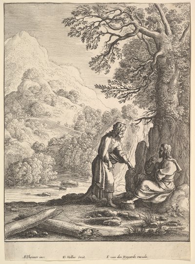 Fristelsen, 1625-77. av Wenceslaus Hollar