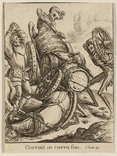 Vognmannen og døden av Wenceslaus Hollar