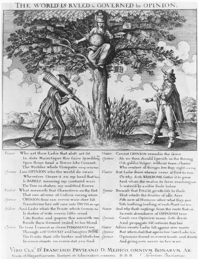 Verden er styrt og styrt av mening av Wenceslaus Hollar