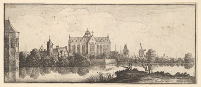 Kirken ved vannet, 1625-77. av Wenceslaus Hollar