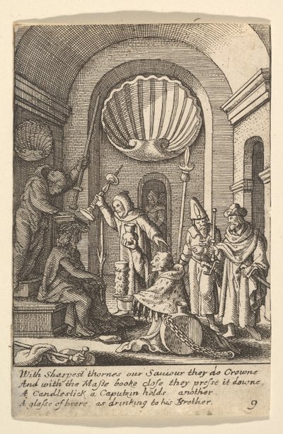 Hån mot Kristus, 1625-77. av Wenceslaus Hollar