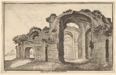 Thermaru of Diocletian Ruina Baths of Diocletian, 1651 av Wenceslaus Hollar