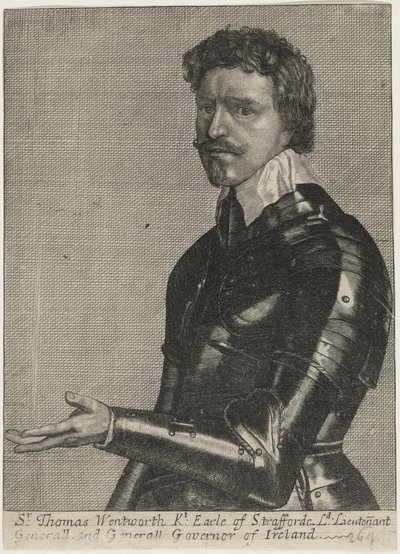 Thomas Wentworth, 1. jarl av Strafford av Wenceslaus Hollar