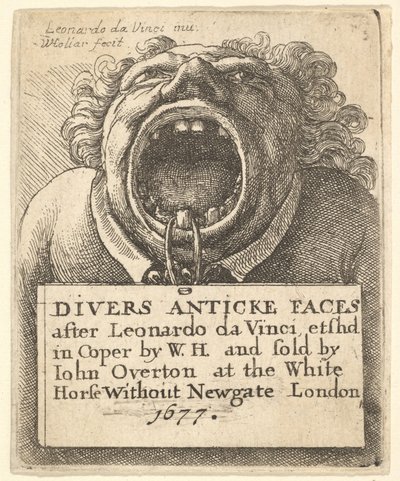 Tittelside, Divers Anticke Faces, 1677. av Wenceslaus Hollar