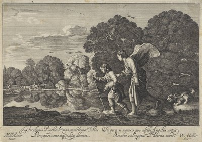 Tobias i Angel av Wenceslaus Hollar