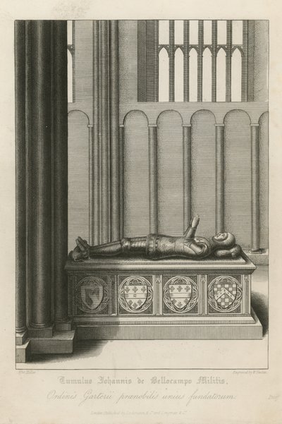 Graven til John Beauchamp av Wenceslaus Hollar