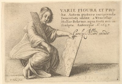 Forskjellige figurer og sonder, 1645 av Wenceslaus Hollar